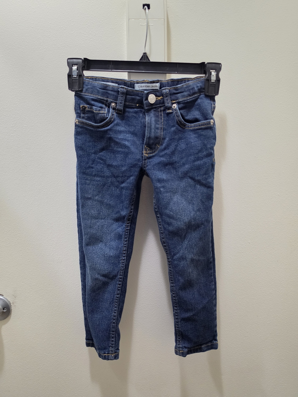 Calvin Klein Jeans Boys Skinny Fit Denim Jeans Size 5